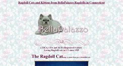 Desktop Screenshot of bellapalazzo-ragdollcats.com